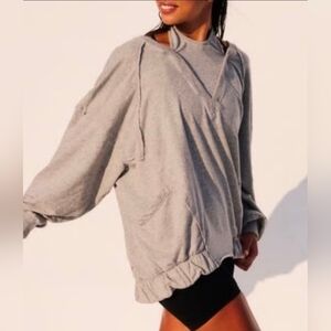 NWT FP Movement Tryouts Pullover ~ Heather Grey ~ Small